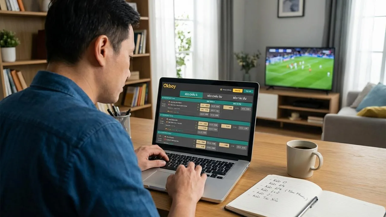 Cách đọc kèo bóng đá Châu Á, Châu Âu, Tài Xỉu Okbay