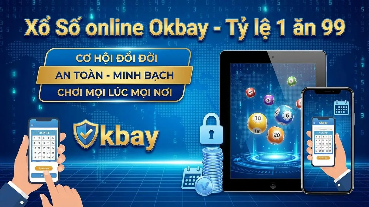 Cách chơi Xổ Số Online tỷ lệ 1 ăn 99 cực hời Okbay