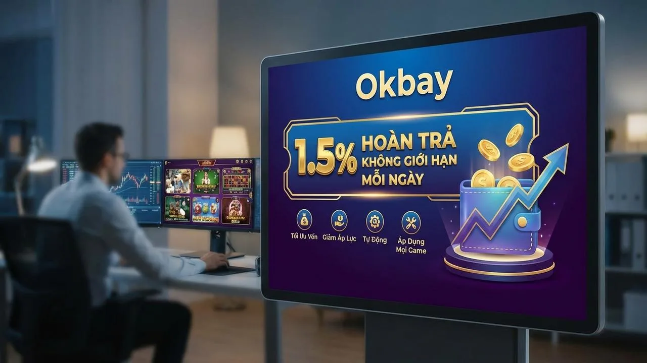 Hoàn trả 1.5% không giới hạn mỗi ngày tại đây Okbay