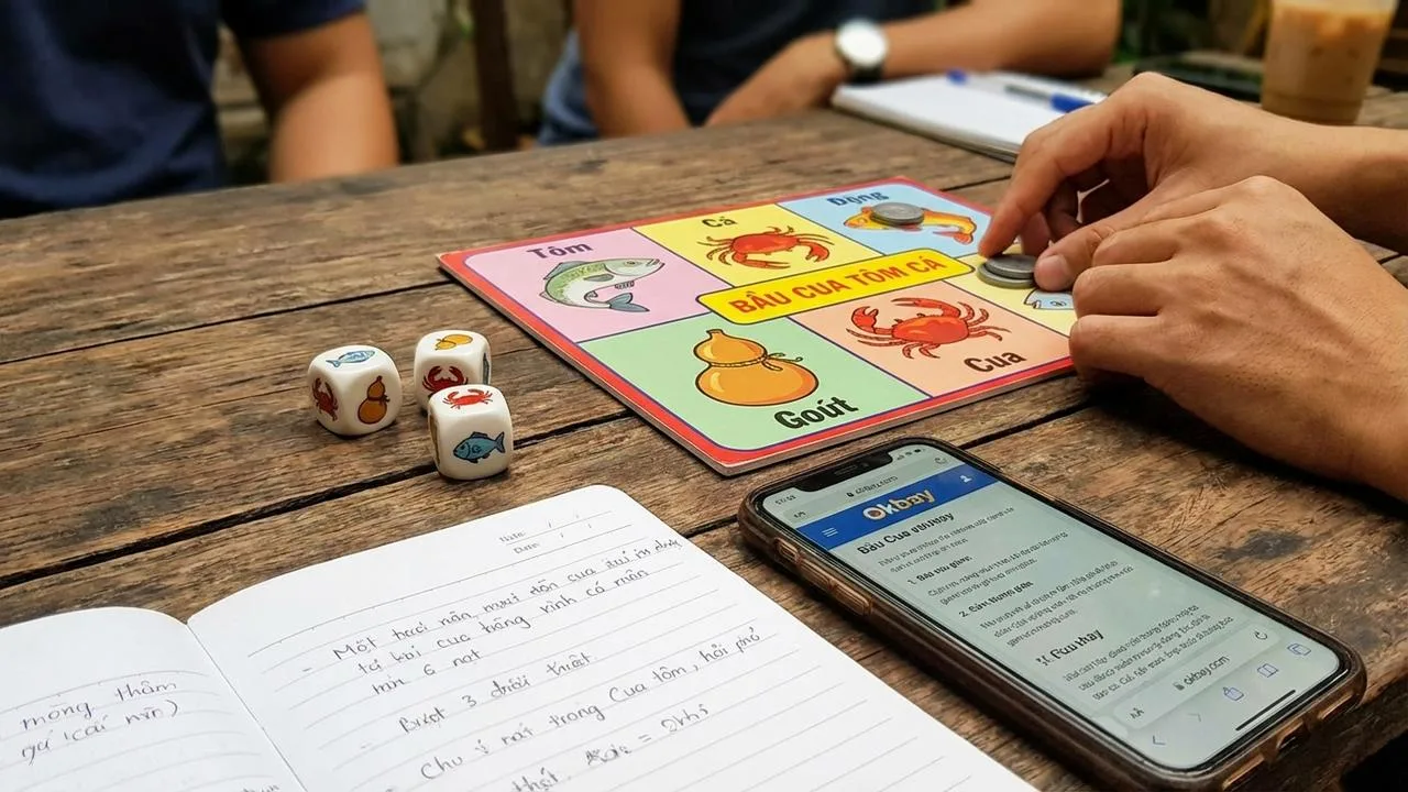 Mẹo đoán Bầu Cua qua các mặt xúc xắc cực hay Okbay