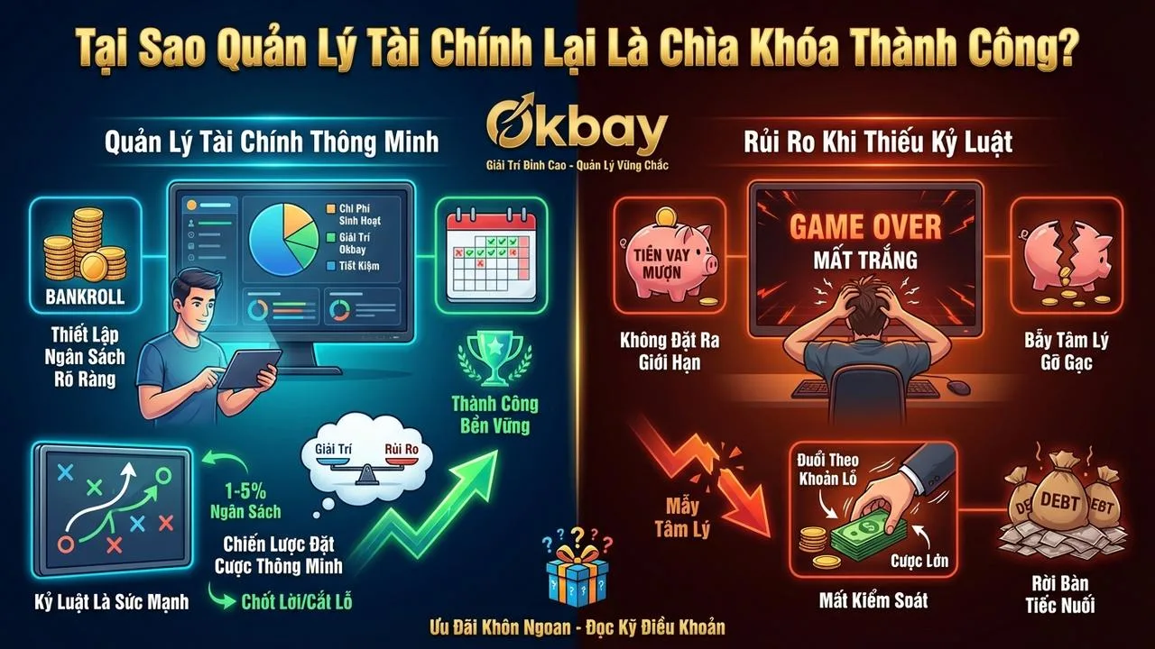 Cách quản lý tài chính khi chơi game đổi thưởng Okbay
