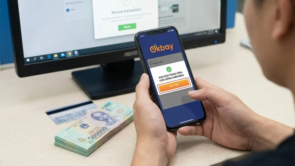 hướng dẫn về cách Rút tiền Okbay